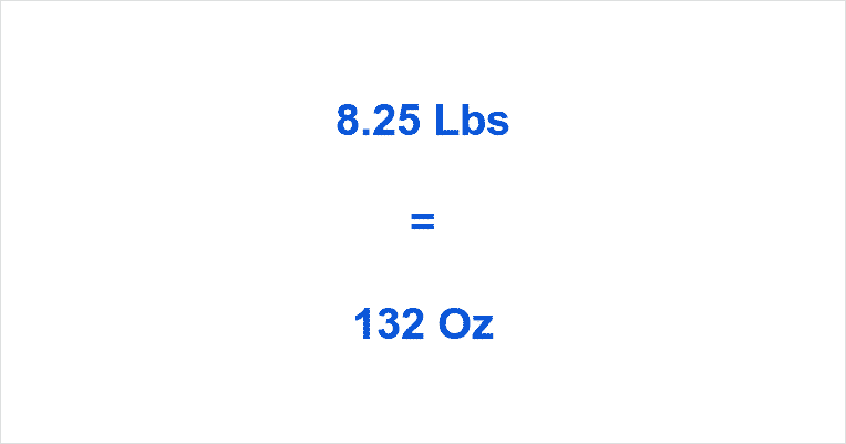 convert-8-25-lb-to-ounce