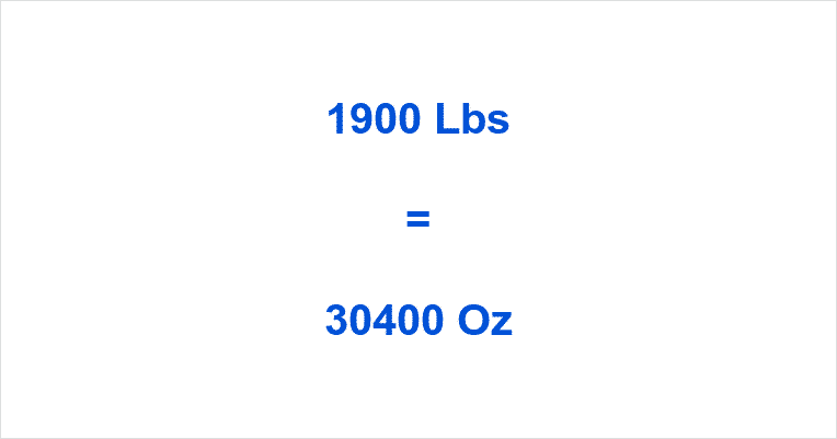 how-many-ounce-in-1900-lb