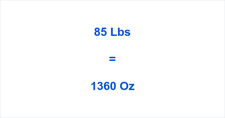 how-many-oz-in-85-pounds